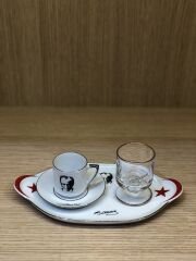 GÜRAL PORSELEN 4 PARÇA TÜRK KAHVESİ TAKIMI