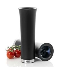 Adhoc Milano Siyah Elektrikli Tuz Karabiber Değirmeni Led Işıklı 20 cm