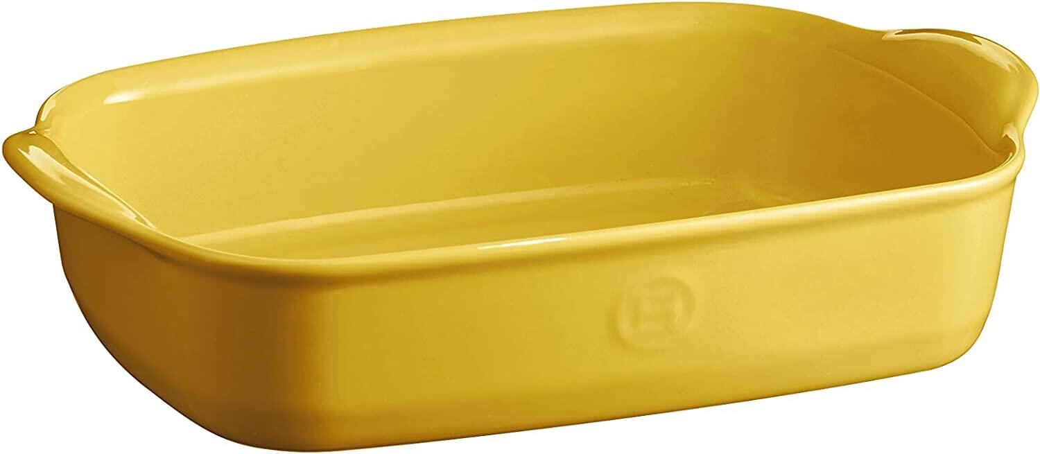 Emile Henry Fırın Kabı Dikdörtgen 30 x 19 cm Mat Sarı/Provence Yellow