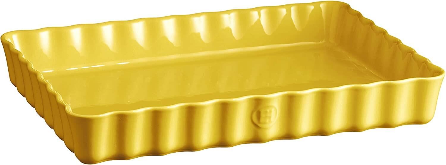 Emile Henry Tart-Börek Fırın Kabı 33 x 24 cm Mat Sarı/Provence Yellow