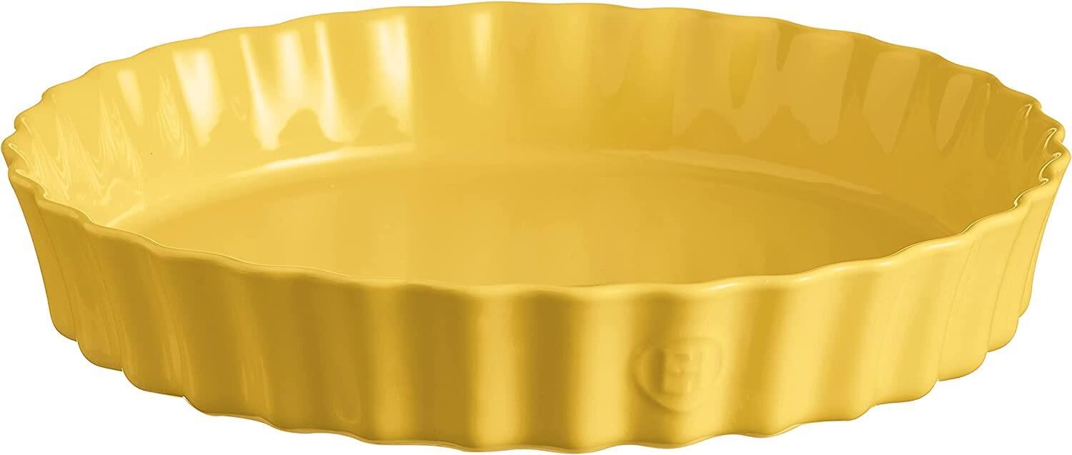 Emile Henry Tart-Börek-Flan Kabı Yuvarlak 32 cm Sarı/Provence Yellow