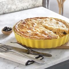 Emile Henry Tart-Börek-Flan Kabı Yuvarlak 32 cm Sarı/Provence Yellow