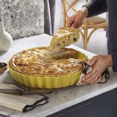 Emile Henry Tart-Börek-Flan Kabı Yuvarlak 32 cm Sarı/Provence Yellow