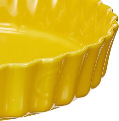 Emile Henry Tart-Börek-Flan Kabı Mat Sarı/Provence Yellow