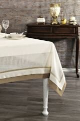 NAZİK HOME LATİNA MASA ÖRTÜSÜ KREM-BEJ
