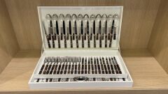 Rivadossi Bamboo Ring Kahverengi 75 Parça Çatal Bıçak Seti