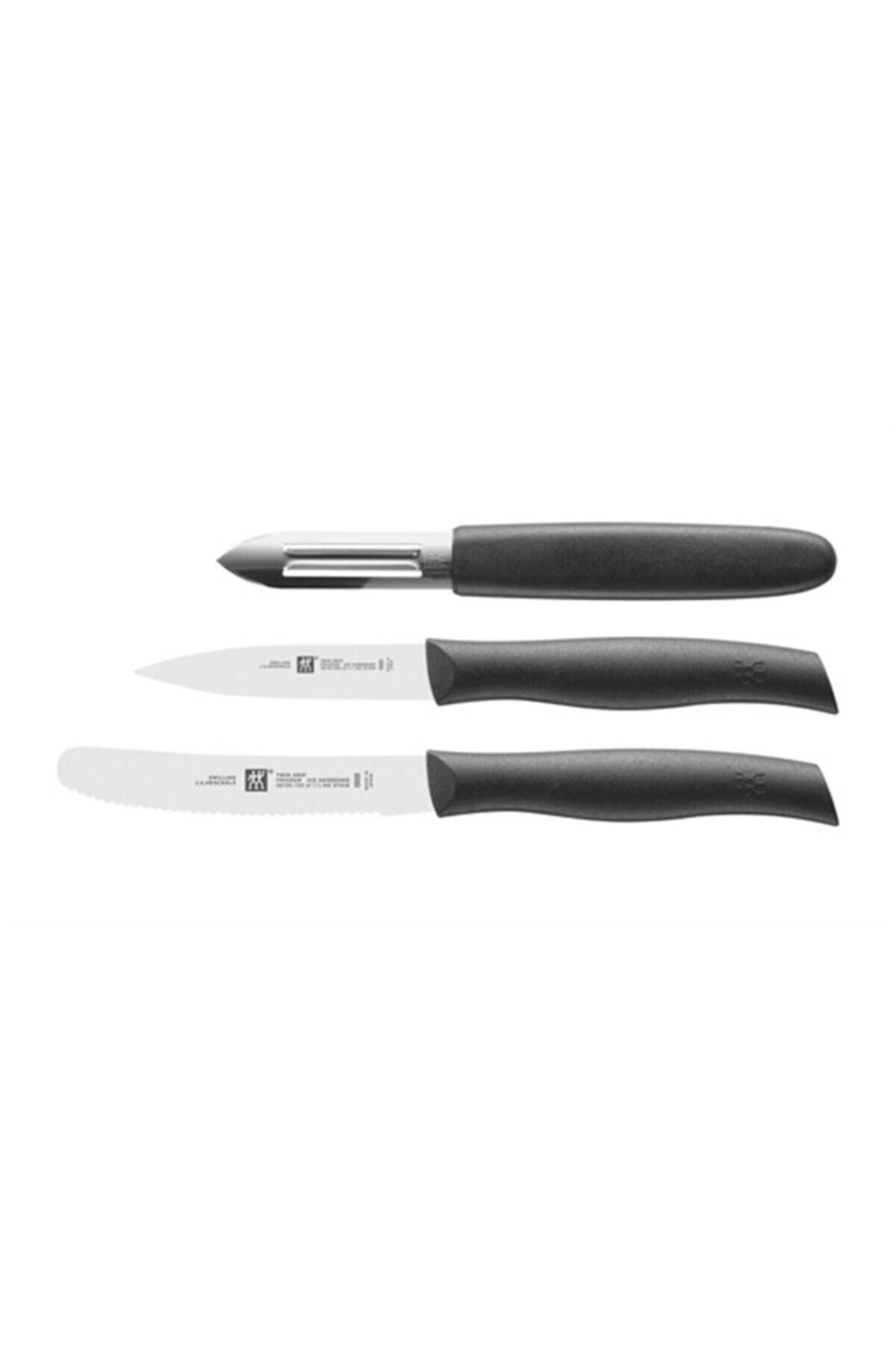 Zwilling 3 Parça Bıçak Seti Siyah Twin Grip