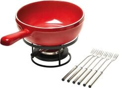 Emile Henry EH Fırın Kabı Yuvarlak Fondü 24 cm Kırmızı/Burgundy -349922