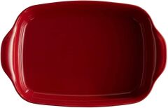 Emile Henry Fırın Kabı Dikdörtgen 42 x 28 cm Kırmızı/Burgundy -349654