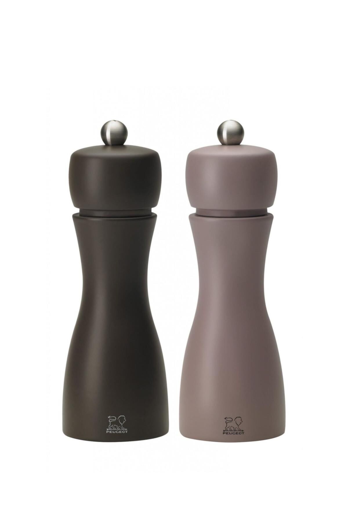 Peugeot Tahiti Karabiber + Tuz Değirmeni 2 li Set 15 cm K.rengi+Mor