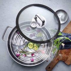 WMF VITALIS BUHARLI PİŞİRİCİ 5LT YUVARLAK