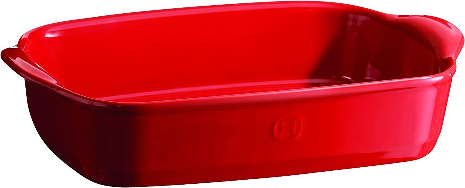 Emile Henry Fırın Kabı Dikdörtgen 30 x 19 cm Kırmızı/Burgundy -349650