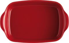 Emile Henry Fırın Kabı Dikdörtgen 30 x 19 cm Kırmızı/Burgundy -349650
