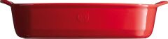 Emile Henry Fırın Kabı Dikdörtgen 30 x 19 cm Kırmızı/Burgundy -349650