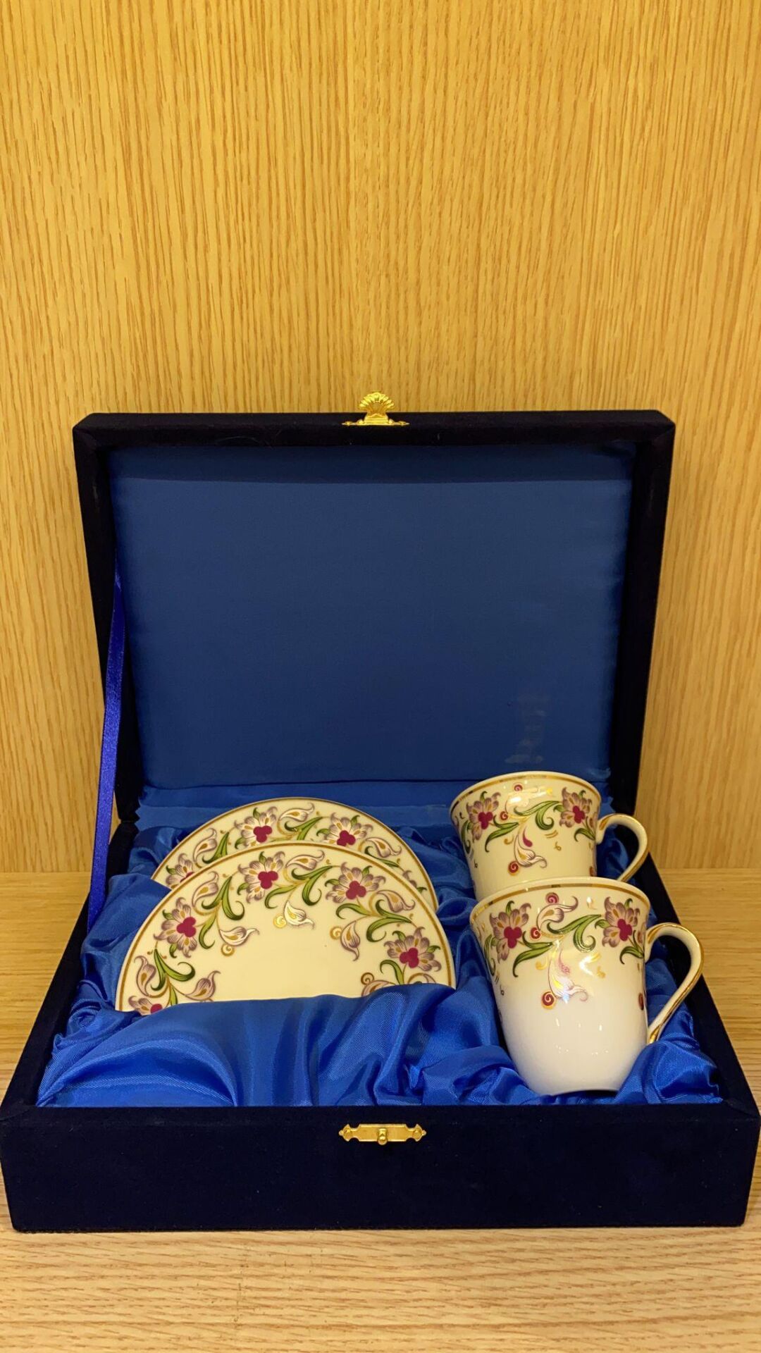 Güral Porselen El Dekoru 2 Kişilik Türk Kahve Fincan Takımı