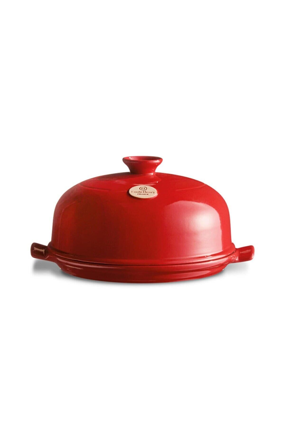 Emile Henry Fırın Kabı Ekmek Yuvarlak 34 cm Kırmızı/Burgundy -349108