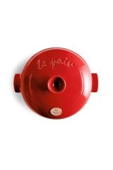 Emile Henry Fırın Kabı Ekmek Yuvarlak 34 cm Kırmızı/Burgundy -349108