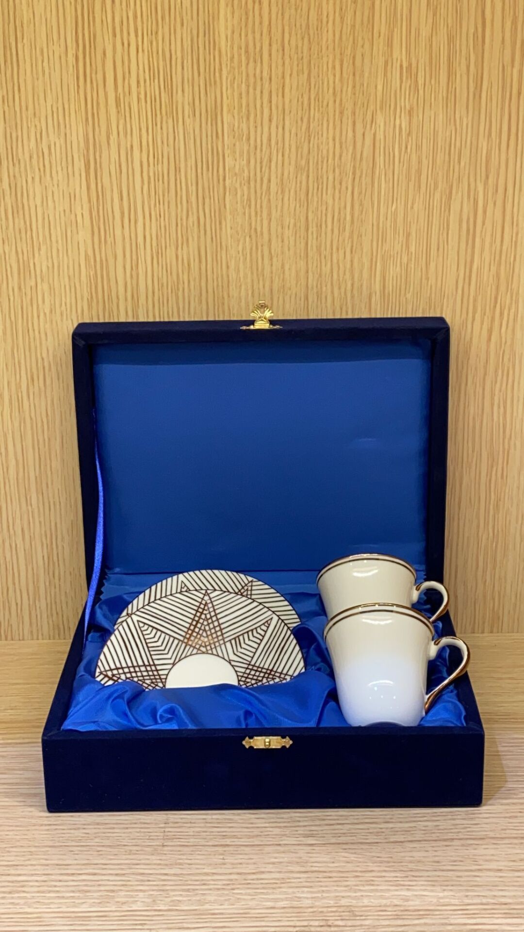 Güral Porselen El Dekoru 2 Kişilik Türk Kahve Fincan Takımı