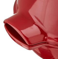 Emile Henry Fırın Kabı Yuvarlak Et/Tavuk/Hindi Pişime 4,5 Lt Kırmızı/Burgundy -348444