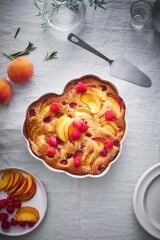 Emile Henry Madeleine Fırın Kabı Kalp 6,5 x 24,5 x 26,5 cm Pembe