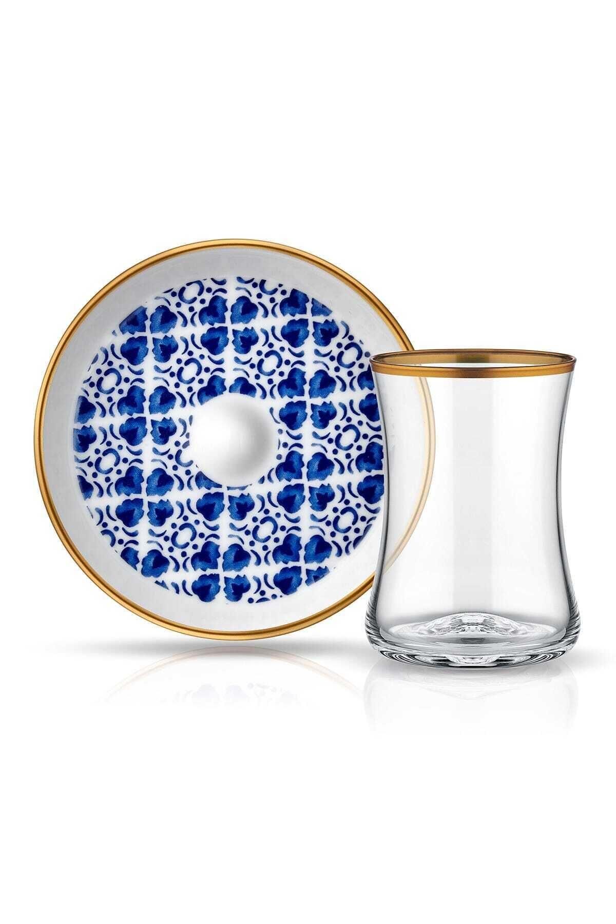 Koleksiyon Tiryaki Çay Seti 6 lı Yonca