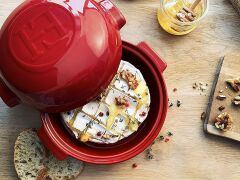 Emile Henry Peynir eritme ve fırın kabı 20 cm Kırmızı/Burgundy - 348417