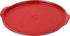 Emile Henry Pizza / Fırın Kabı Yuvarlak 40 cm Kırmızı/Burgundy -347614