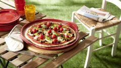 Emile Henry Pizza / Fırın Kabı Yuvarlak 40 cm Kırmızı/Burgundy -347614