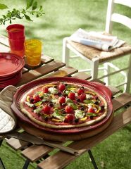 Emile Henry Pizza / Fırın Kabı Yuvarlak 40 cm Kırmızı/Burgundy -347614