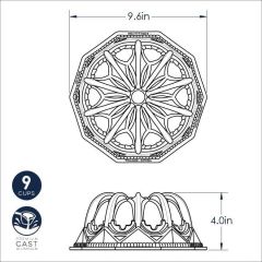 Nordicware Kubbeli Katedral Bundt Kek Kalıbı Gümüş