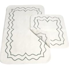 Nazik Home Helena Yeşil 2 li Paspas Set 70*120