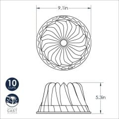 Nordicware Kugelhopf Bundt Kek Kalıbı Gümüş