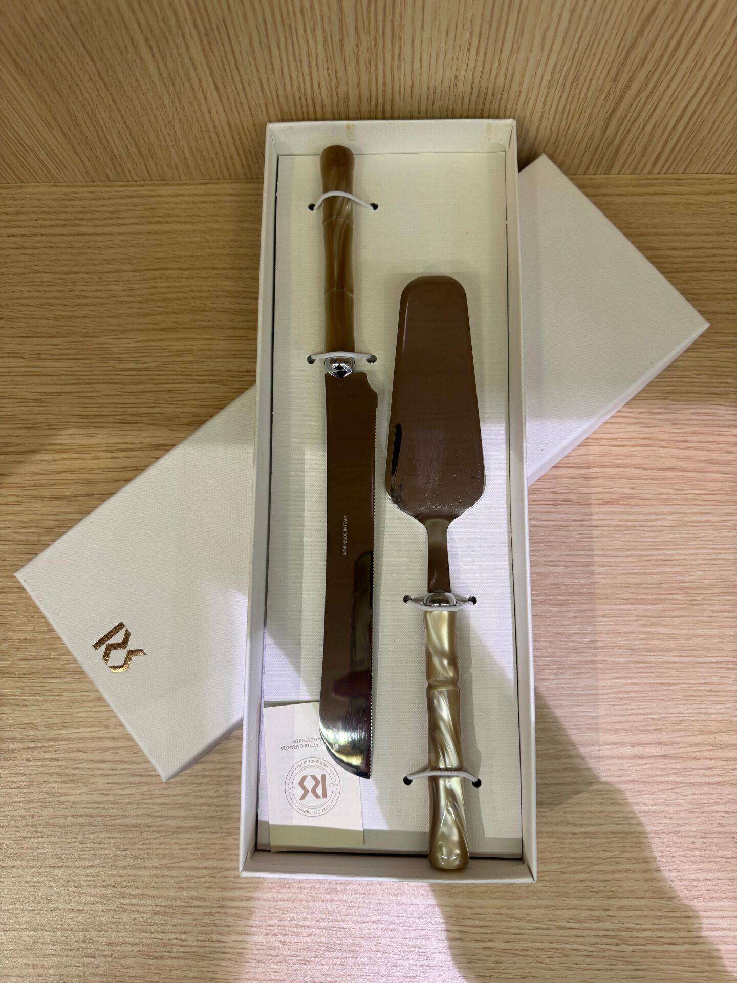 Rivadossi Bamboo Şampanya Pasta Servis Seti