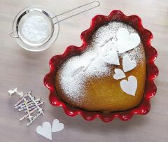 Emile Henry Fırın Kabı Kalp-Kırmızı/Burgundy