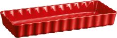 Emile Henry Tart-Börek-Fırın Kabı Dikdörtgen 36.5 x 15 cm Kırmızı/Burgundy