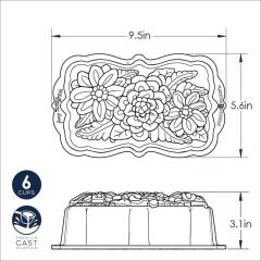 Nordicware Kırçiceği Kek Kalıbı Bronz