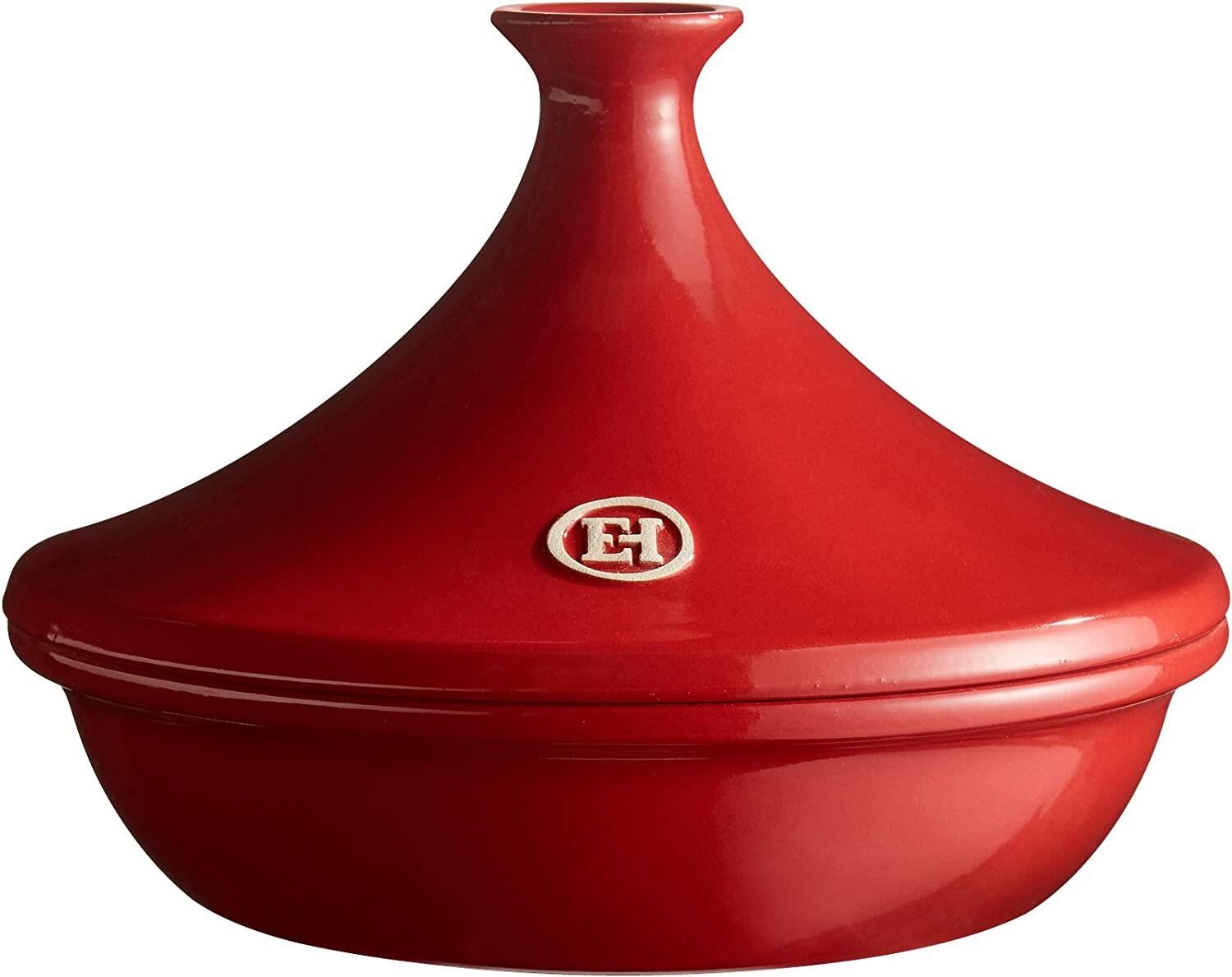 Emile Henry Ateşe Dayanıklı Tajin 32 cm 5 Lt Kırmızı/Burgundy