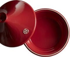 Emile Henry Ateşe Dayanıklı Tajin 32 cm 5 Lt Kırmızı/Burgundy