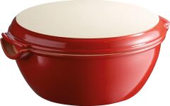 Emile Henry Fırın Kabı Ekmek Yuvarlak 32 cm Kırmızı/Burgundy
