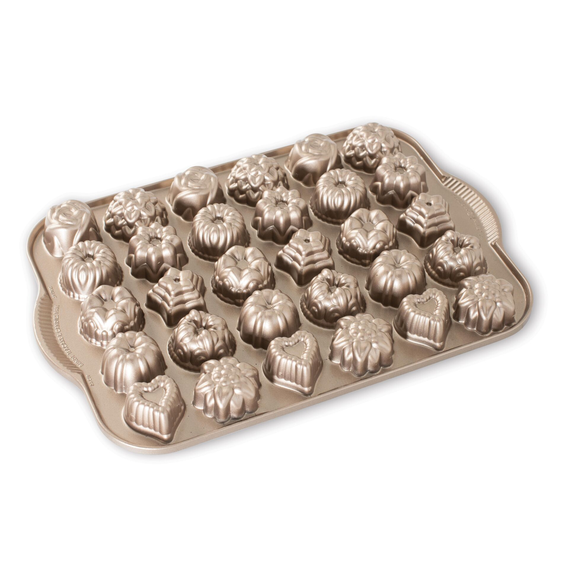 Nordicware 5 Çayı Mini Kek Şekilleri Kalıbı Bronz