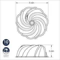 Nordicware Girdap Bundt Kek Kalıbı Gold