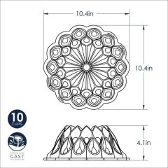 Nordicware Taç Bundt Kek Kalıbı Gold