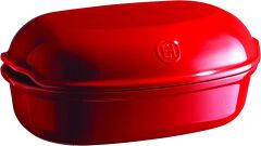 Emile Henry Artisan Ekmek/Fırın Kabı 34 x 23 cm Kırmızı/Burgundy