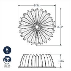 Nordicware Brillance Bundt Kek Kalıbı - 5 Cup Gold
