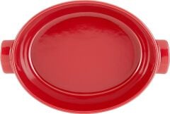 Emile Henry Ateşe Dayanıklı Tencere Oval 6 Lt Kırmızı/Burgundy