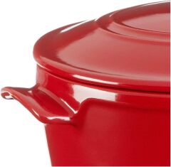 Emile Henry Ateşe Dayanıklı Tencere Oval 6 Lt Kırmızı/Burgundy