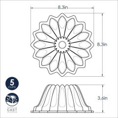 Nordicware Lotus Bundt Kek Kalıbı Gold
