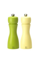 Peugeot Tahiti Karabiber + Tuz Değirmeni 2 li set 15 cm Sarı + Yeşil