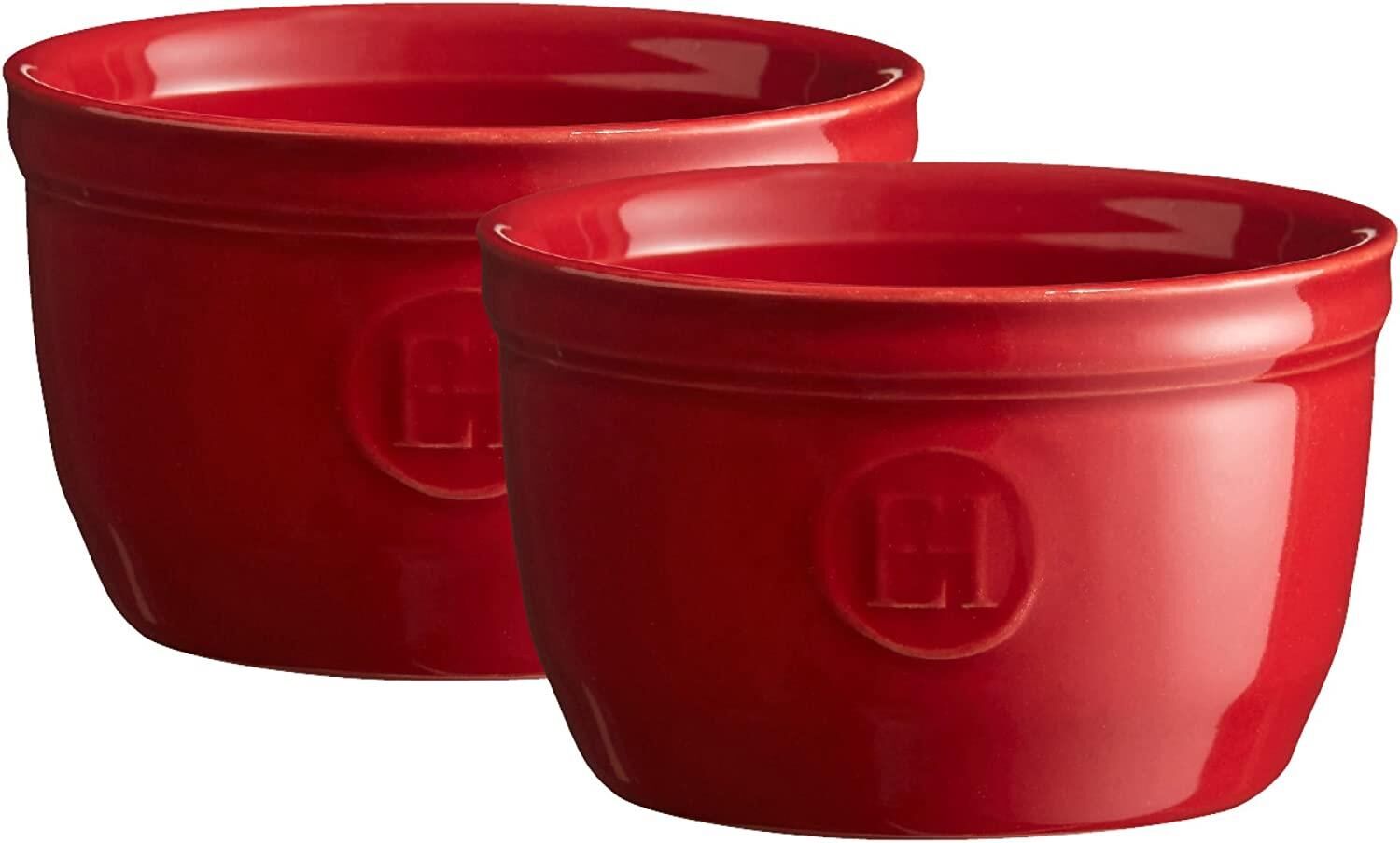Emile Henry Fırın Kabı Ramekin No.9 Burgundy 2´l Setl Kırmızı/Burgundy