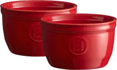Emile Henry Fırın Kabı Ramekin No.9 Burgundy 2´l Setl Kırmızı/Burgundy